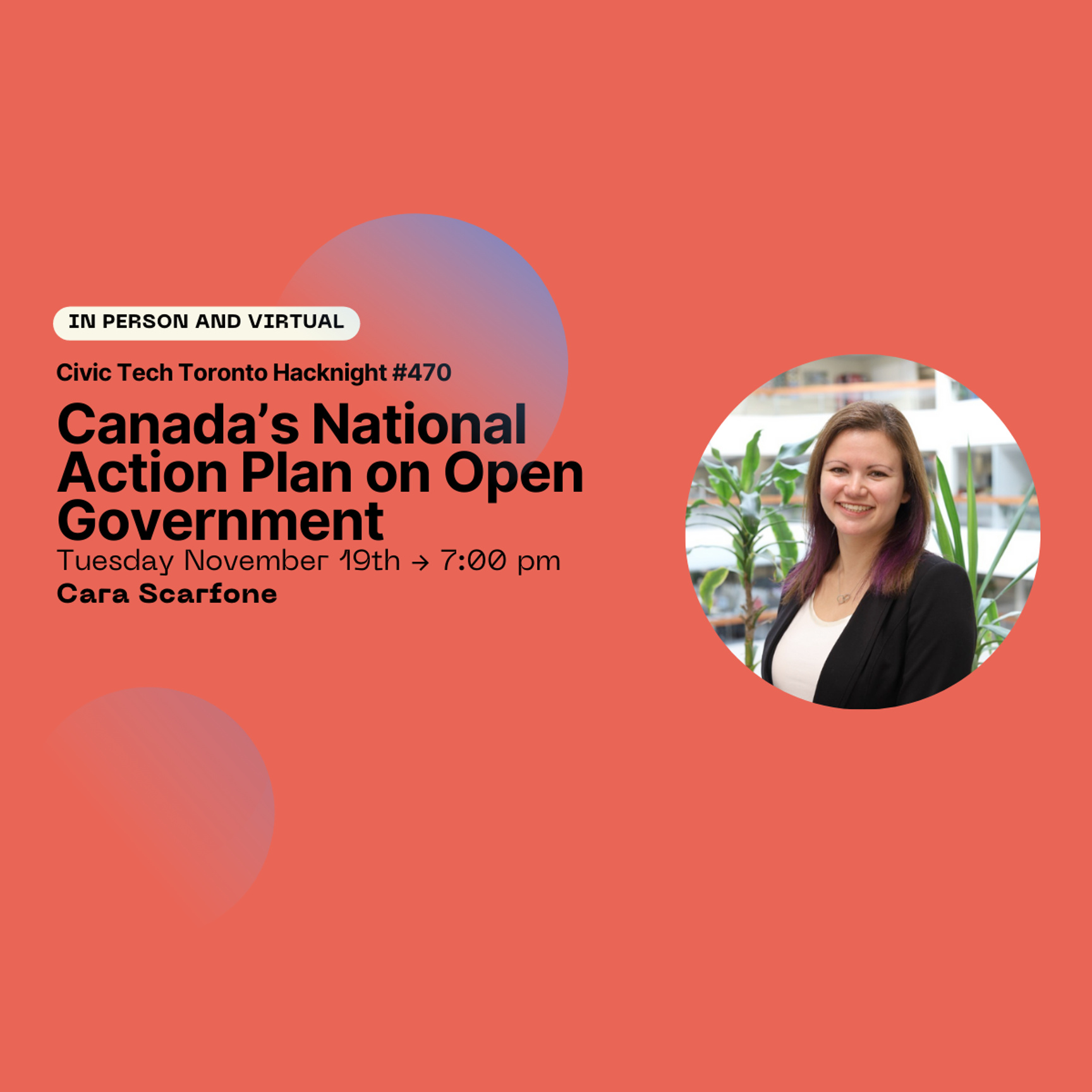 Event Cover Photo for Civic Hacknight #470: Canada's National Action Plan on Open Government
