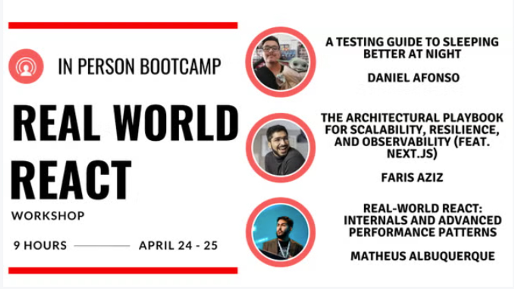 Event Cover Photo for REACT BOOTCAMP - 9HRS