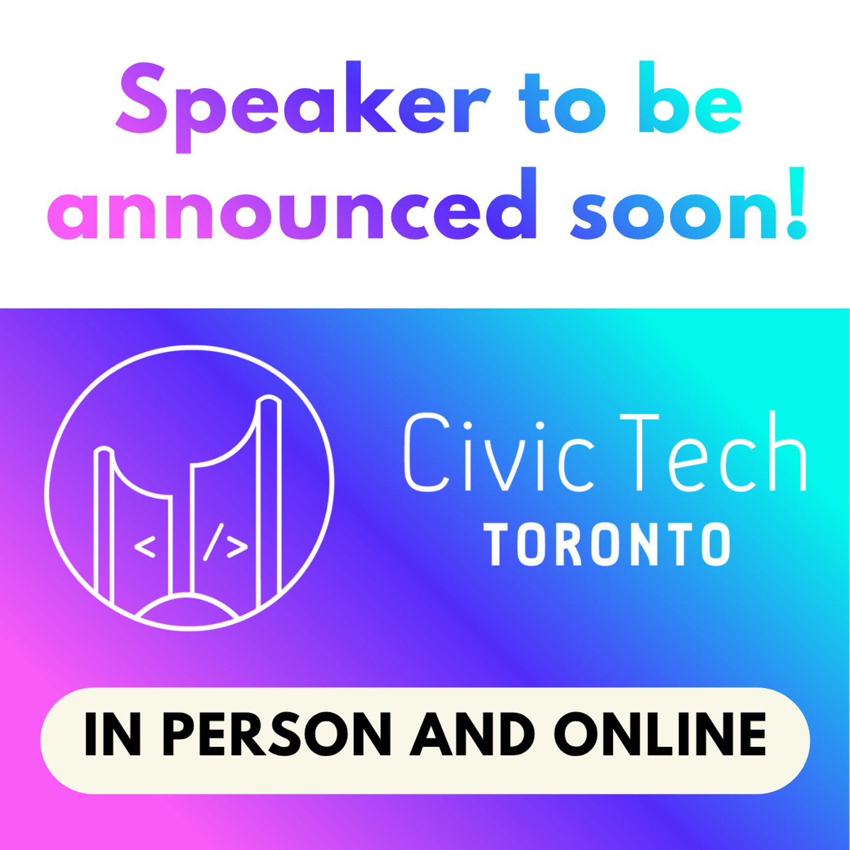 Event Cover Photo for Civic Hacknight #522: Speaker to be announced!