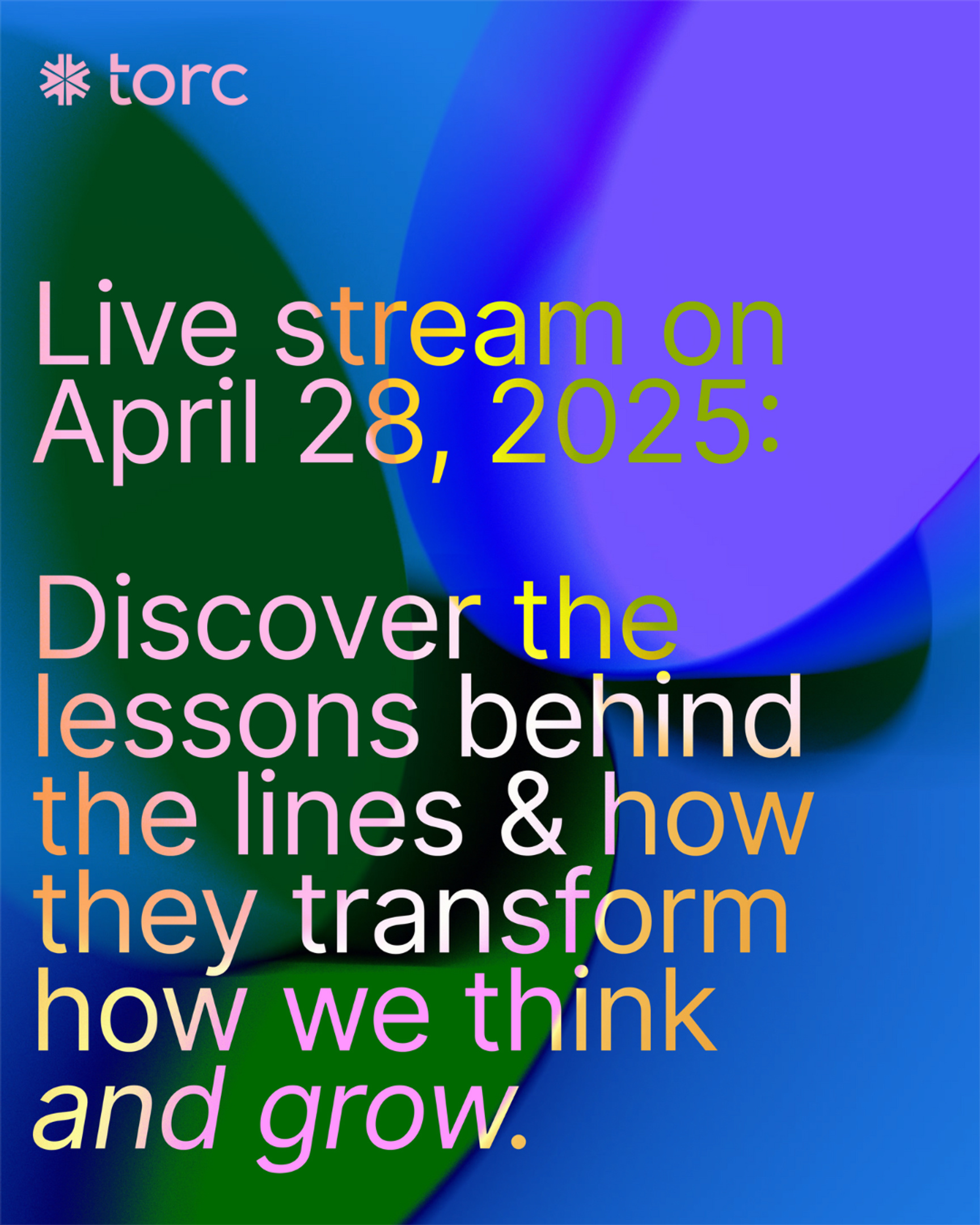 Event Cover Photo for Torc Live Stream Session: Reading Books Is Learning Experiences