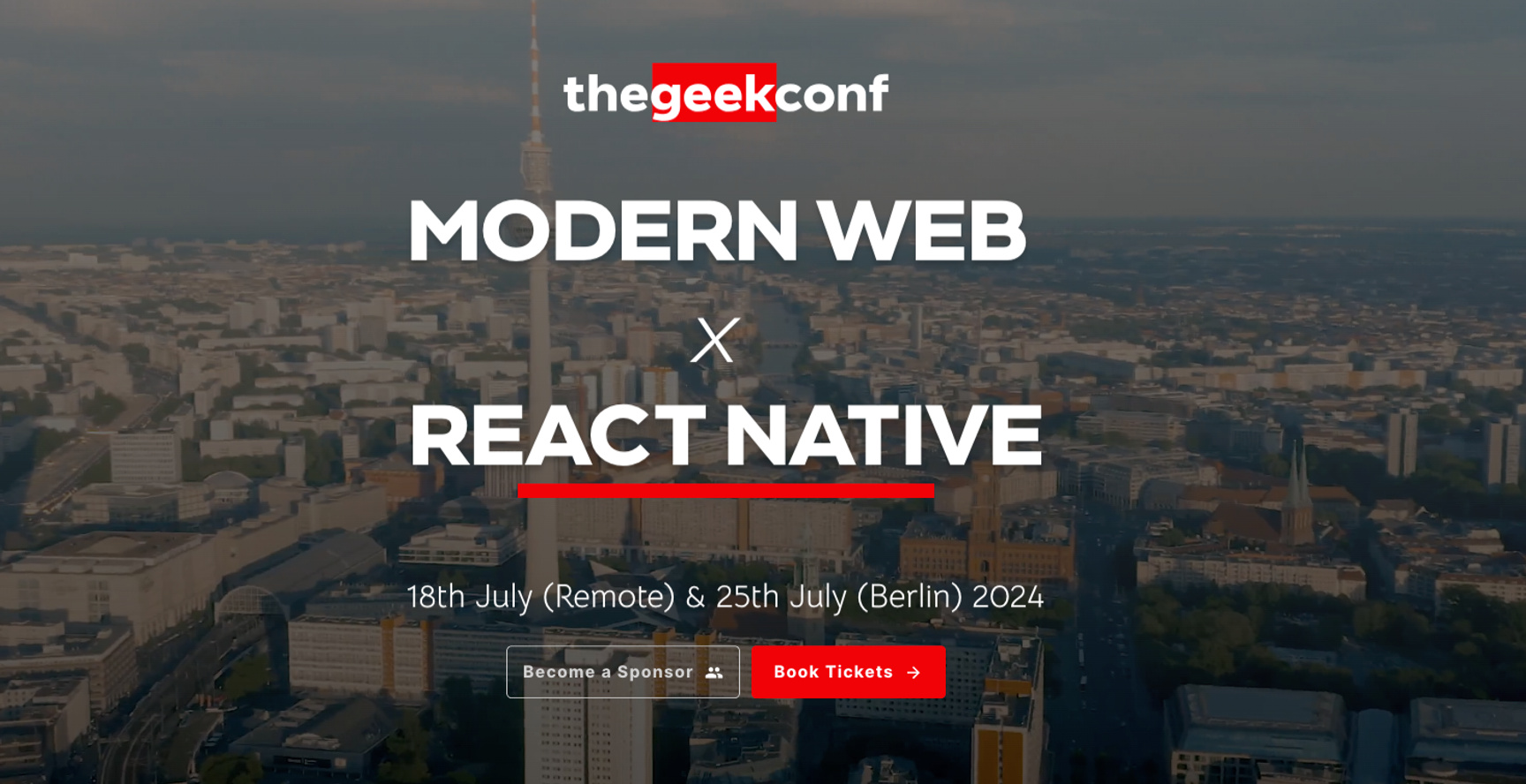 Event Cover Photo for thegeekconf - 25th July 2024