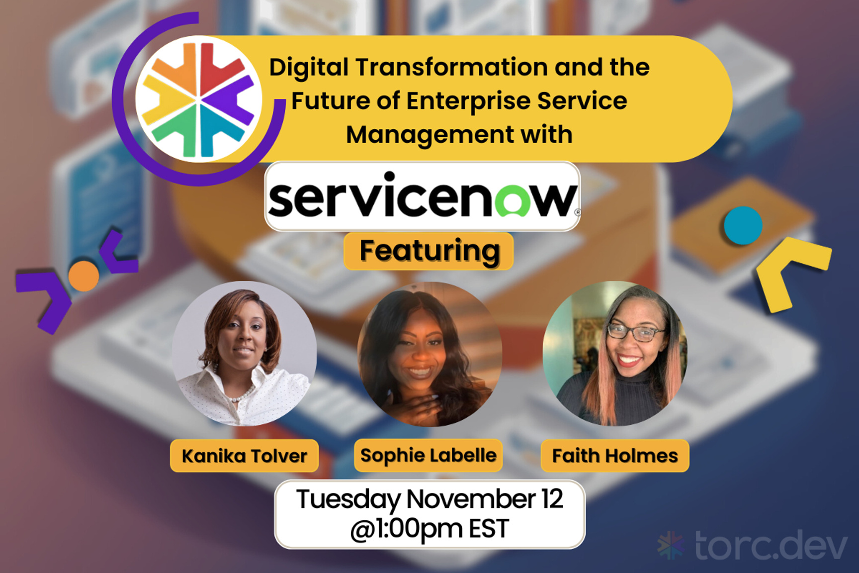 Event Cover Photo for Virtual Meetup ServiceNow Panel