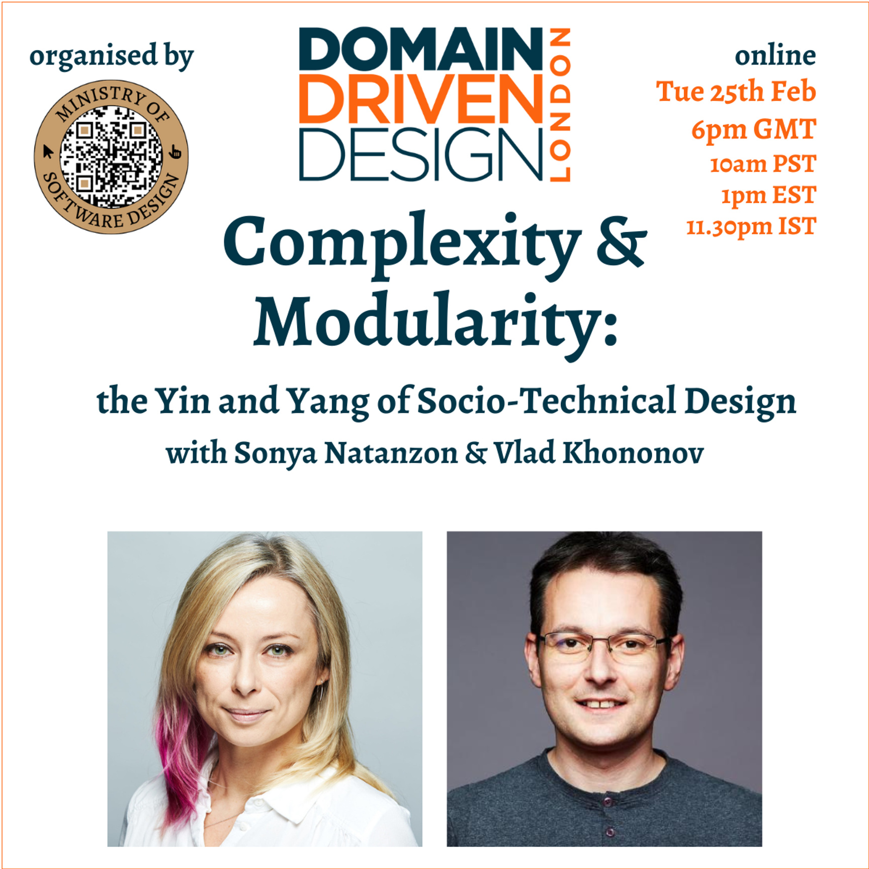 Event Cover Photo for Complexity & Modularity: the Yin and Yang of Socio-Technical Design