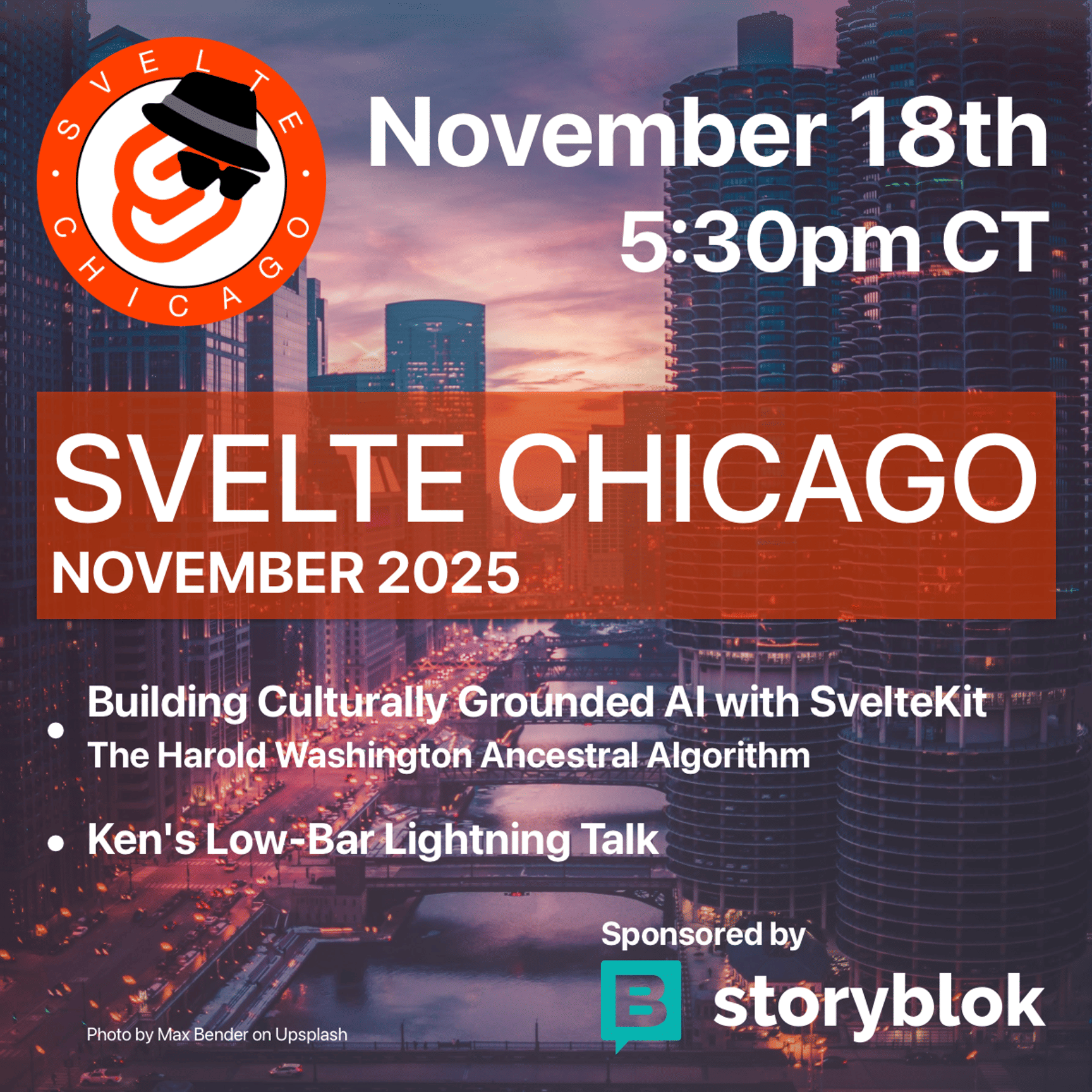 Event Cover Photo for Svelte Chicago - November 2025