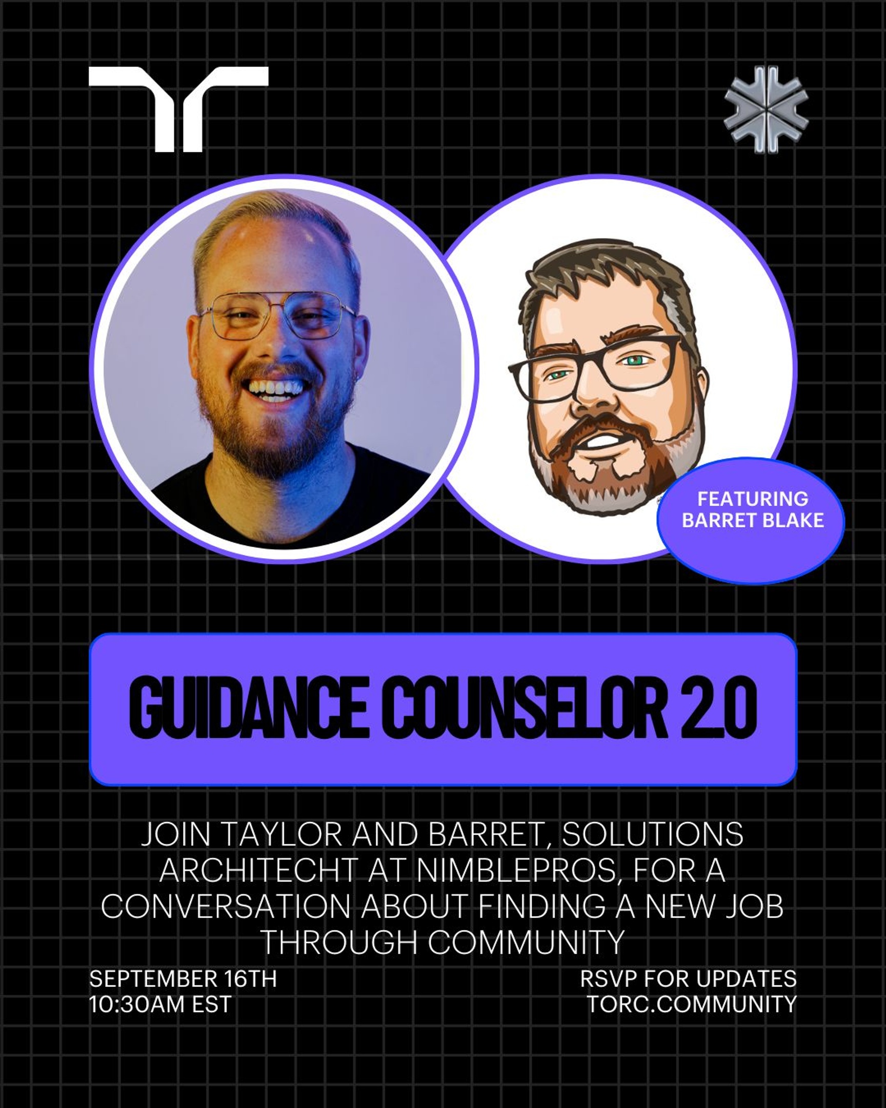 Event Cover Photo for Guidance Counselor 2.0 with Barret Blake