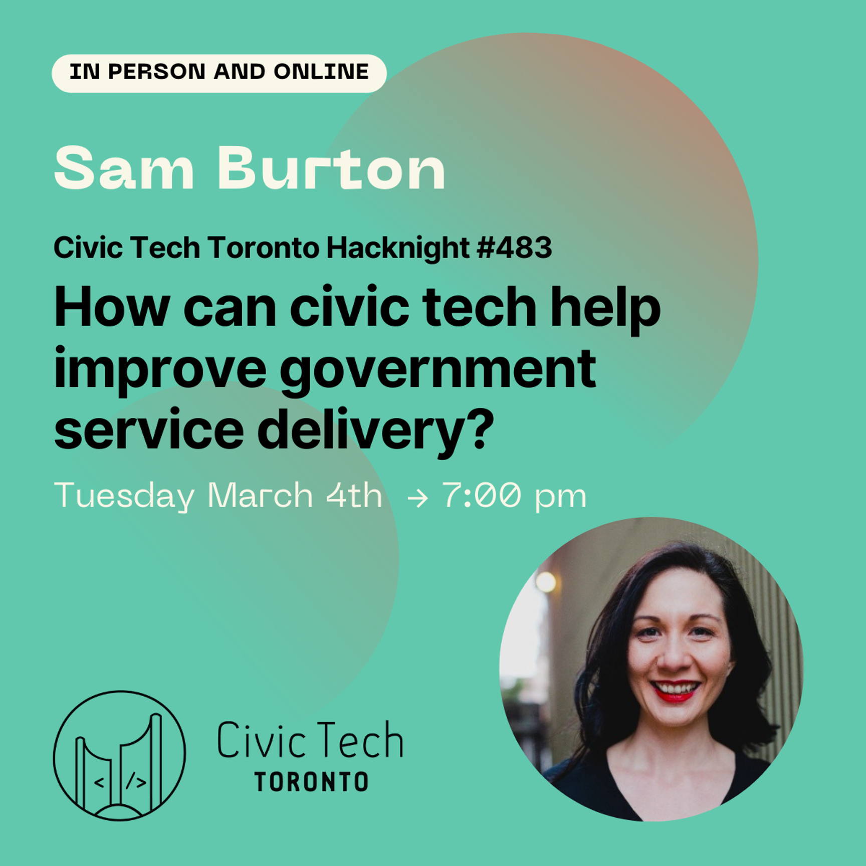 Event Cover Photo for Civic Hacknight #483: How can civic tech help improve government service delivery?