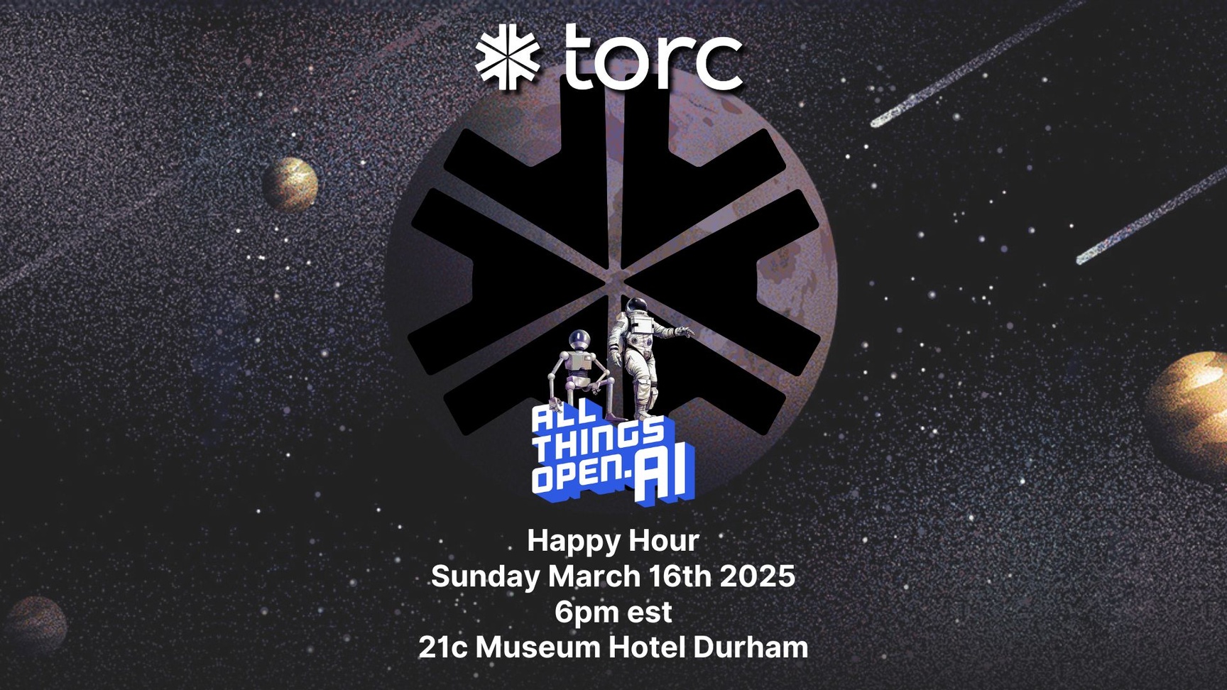 Event Cover Photo for Torc Happy Hour ATOAI edition and..........