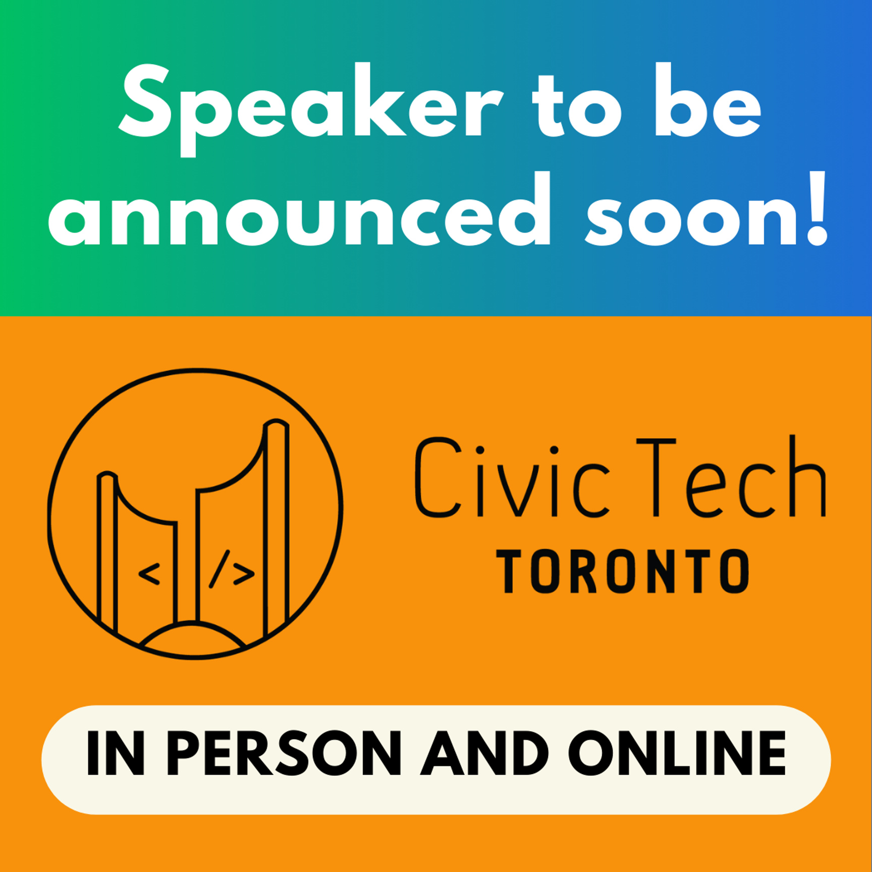 Event Cover Photo for Civic Hacknight #513: Speaker to be announced soon!