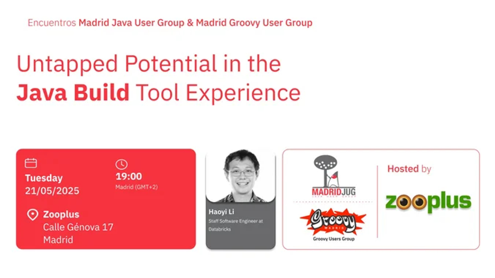 Event Cover Photo for Untapped Potential in the Java Build Tool Experience