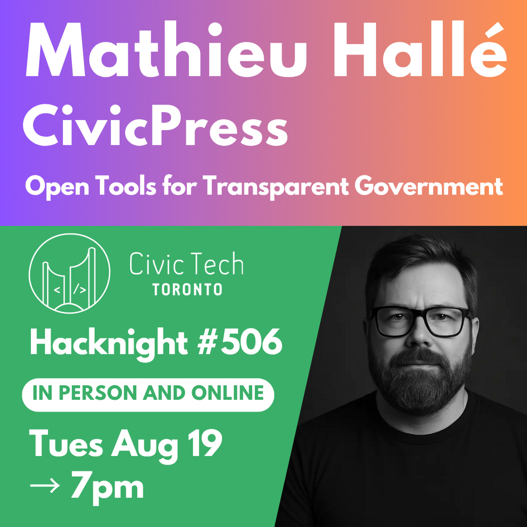Event Cover Photo for Civic Hacknight #506: CivicPress – Open Tools for Transparent Government