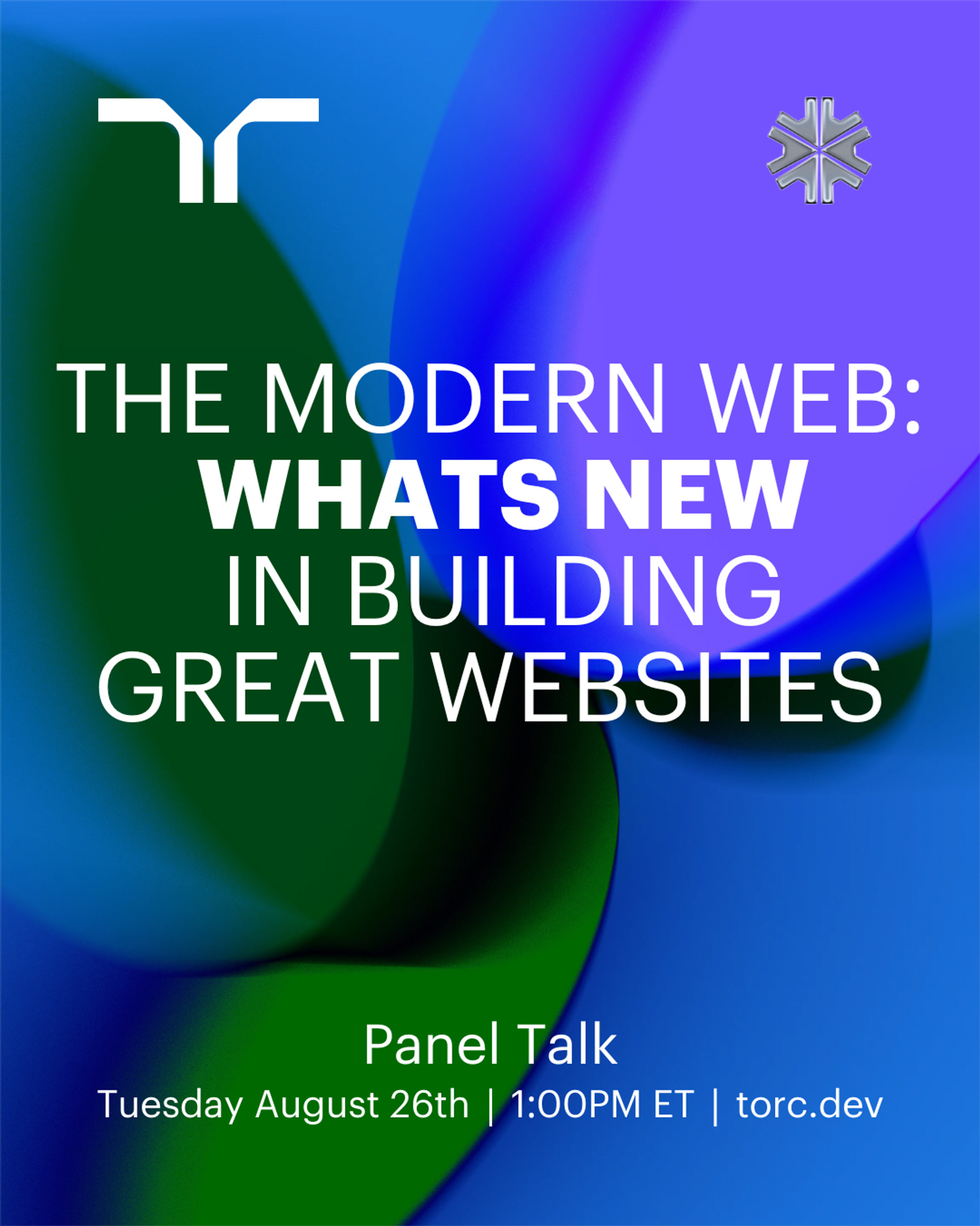 Event Cover Photo for Torc presents: The Modern Web: What's New in Building Great Websites