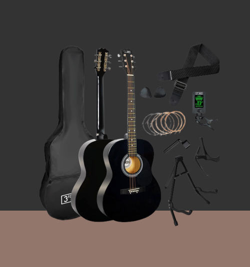 Pack de guitarra acústica y accesorios 3rd Avenue