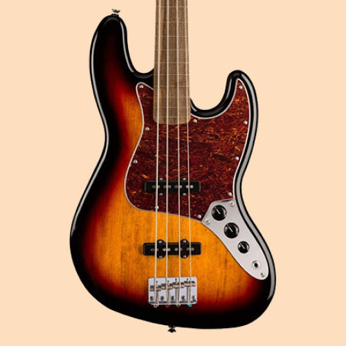 4. Bajo eléctrico cuatro cuerdas Squier Classic Vibe ‘60s Jazz Bass
