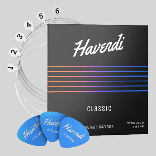 HAVENDI Cuerdas de guitarra