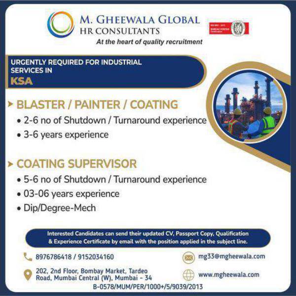 Blaster / Painter / Coating job - KSA