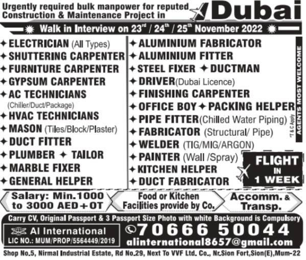 Construction & Maintenance Project - Dubai