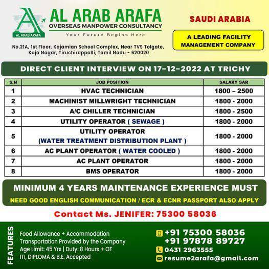 Al Arab Arafa | Abu-Dhabi & Saudi Arabia Jobs