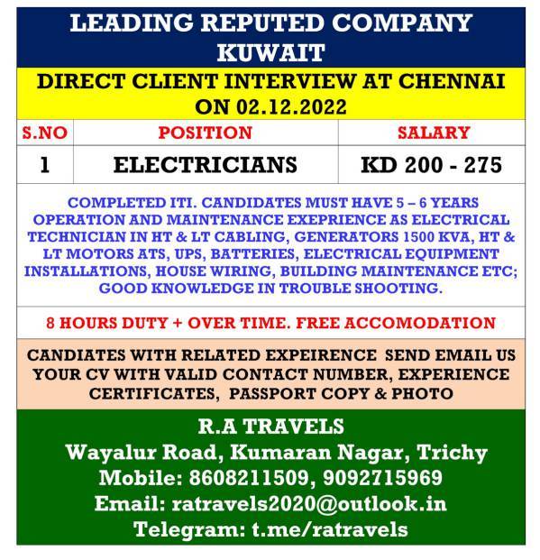 Leading Reputed Company - Kuwait