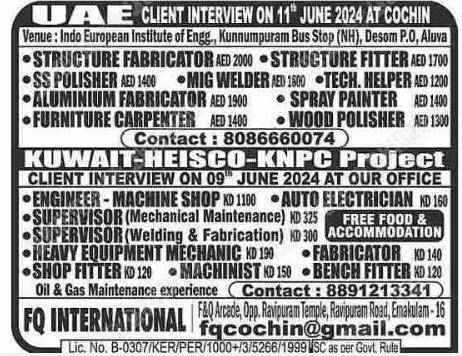 Malayala Classified Gulf Jobs