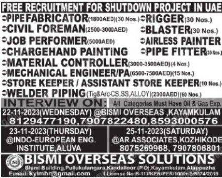 Malayala Classified Jobs