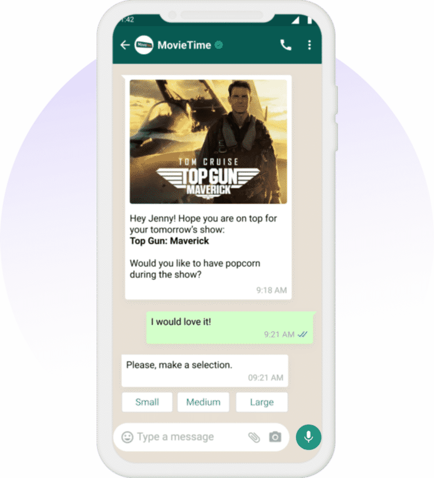 WhatsApp chatbot for marketing