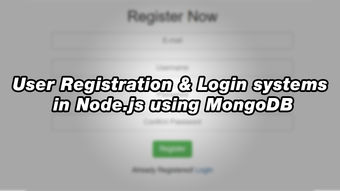 User Registration & Login systems in Node.js using MongoDB (GitHub Repo) User Registration & Login systems in Node.js using MongoDB