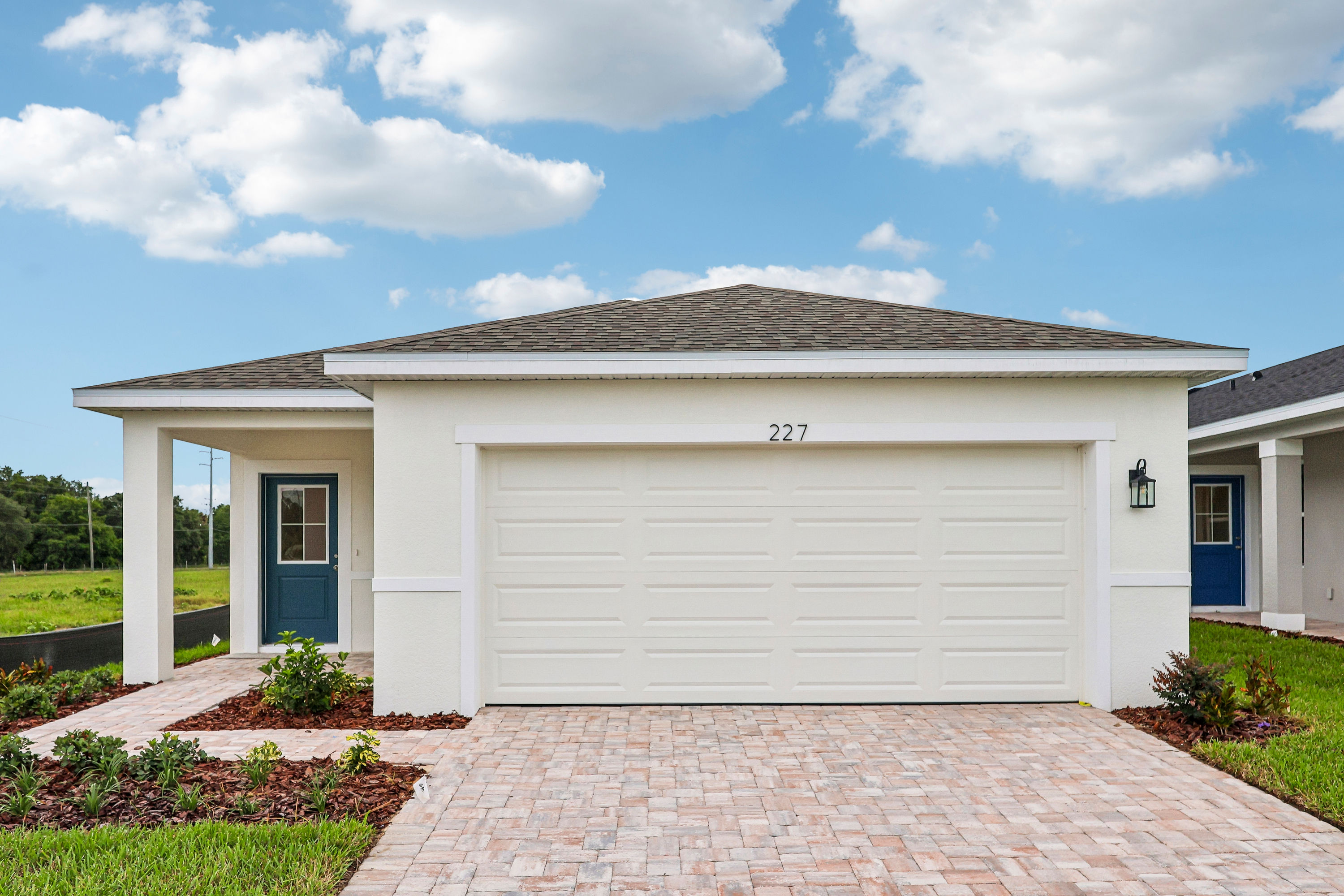 Professional exterior real estate photography of an everyday Central Florida residential property