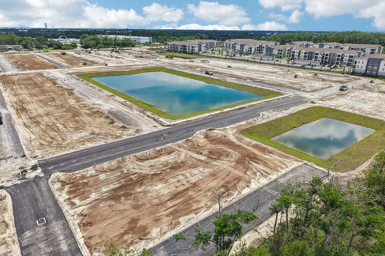 Drone photography of a residential development in Central Florida