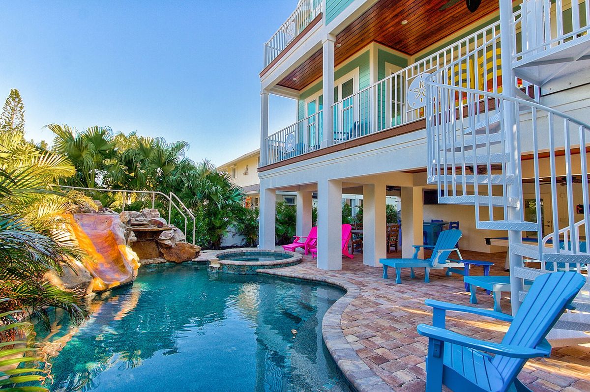 Pool Area With Slide