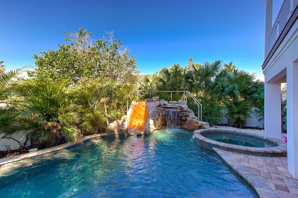 Pool Area With Slide