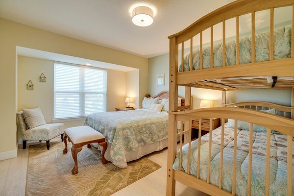 Bedroom 2 - Queen and 2 Twin Beds