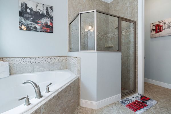 Shower or soak in your private bathroom