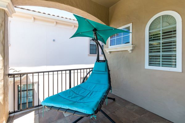 Read or lounge back in the balcony area