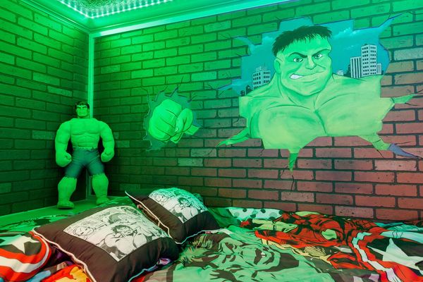 Each bed has its own decor