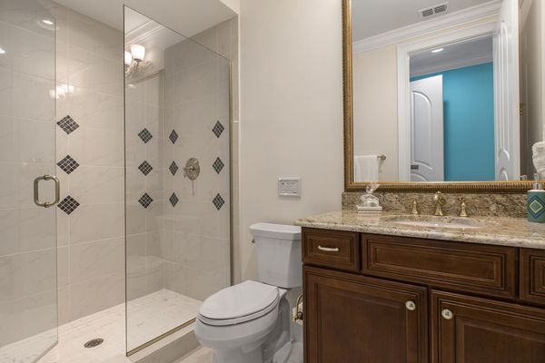 The Aladdin suite has an en-suite bathroom for the kids to share