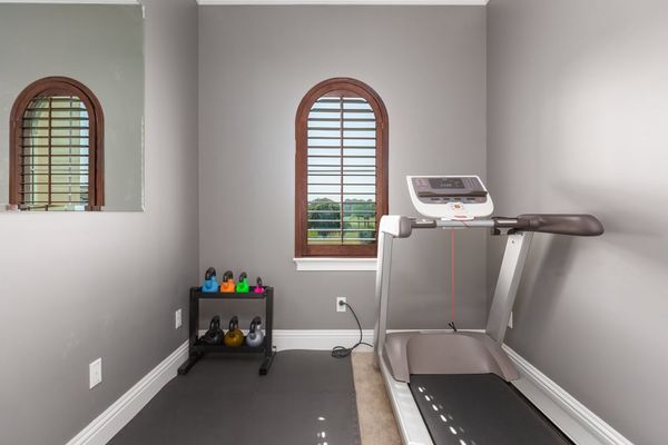 Fit in a quick workout the fitness room