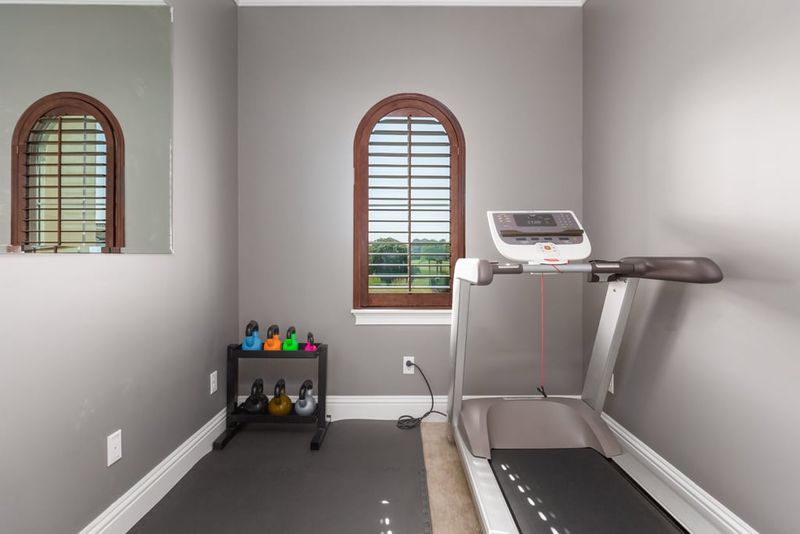 Fit in a quick workout the fitness room