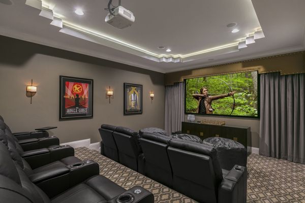 Watch your favorite movie in the 110-inch projection screen