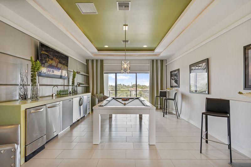 A beautiful open space with access to the third floor balcony