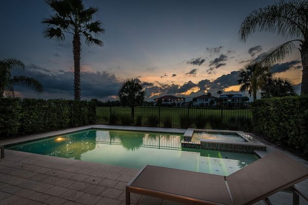 Magical evenings with view of the private golf course