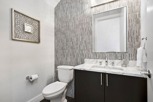 A half bathroom located on the ground floor