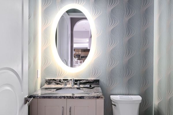 Bathroom located on ground floor next to kitchen