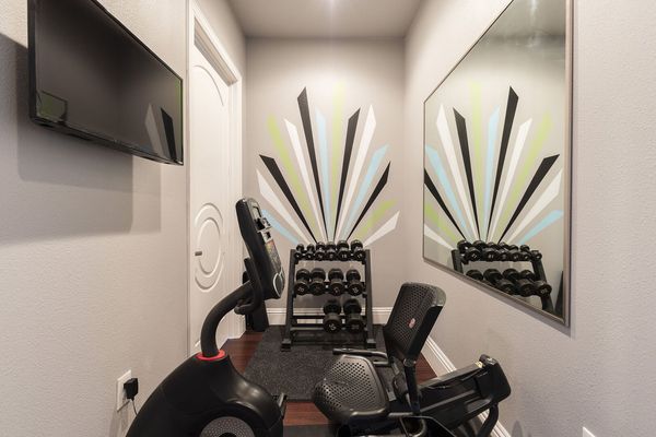 A second fitness room located on the second floor
