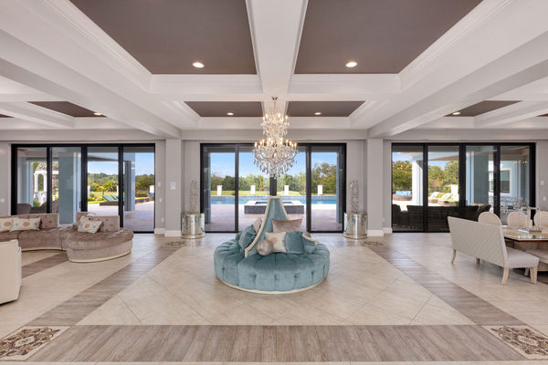 Breathtaking views from the beautiful foyer area