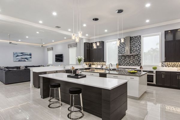Sit down at the bar top whilst the family cooks up some home cooked meals