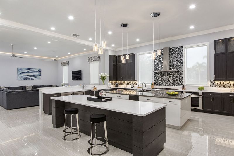 Sit down at the bar top whilst the family cooks up some home cooked meals