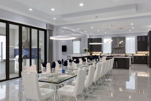 Your dining room opens out into a fantastic open concept kitchen