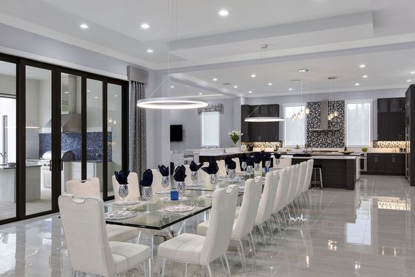 Your dining room opens out into a fantastic open concept kitchen