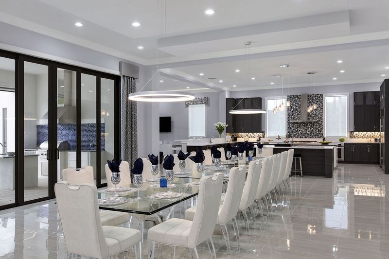 Your dining room opens out into a fantastic open concept kitchen