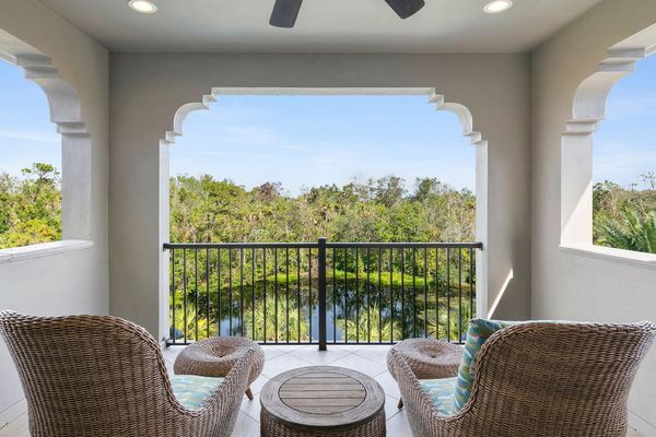 The master and loft area have access to this patio balcony